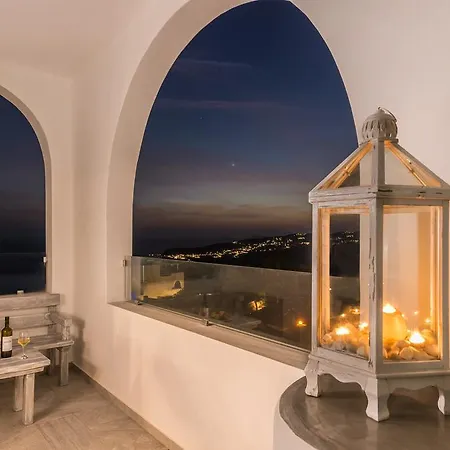 Villa Aspronisi Luxury With Caldera View Megalohóri