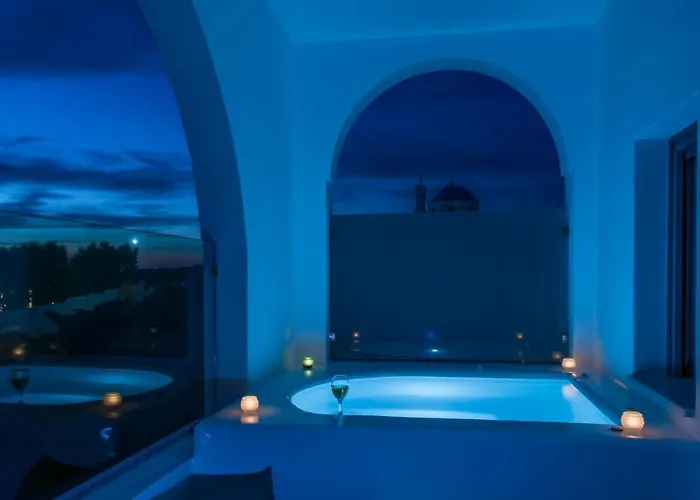 Aspronisi Luxury With Caldera View Villa Megalochori (Santorini)
